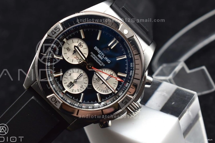 B01 LE SS A7750 Version Wht 43mm Navitimer 1:1 BLS Best L-Black Chrono 0414